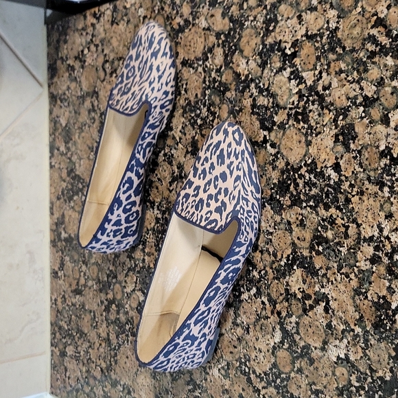 Navy Leopard Flats - Picture 2 of 5
